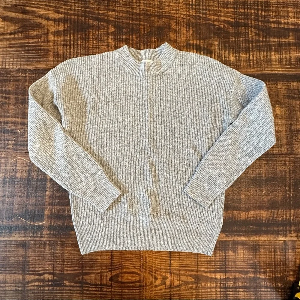 Market & Spruce Sienna Ribbed Drop Shoulder Crewneck Sweater- Like New